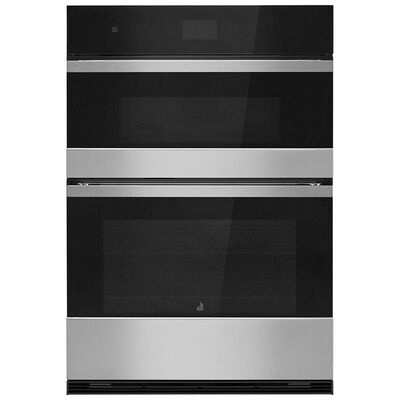 JennAir Noir 30 in. 6.4 cu. ft. Speed Electric Microwave/Wall Oven Combo with Standard Convection & Sensor Cooking - Floating Glass Black | JMW2430LM