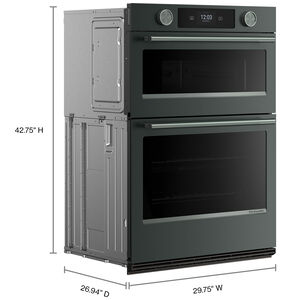 KitchenAid 30 in. 6.4 cu. ft. Smart Speed/Steam Electric Microwave/Wall Oven Combo with True European Convection & Sensor Cooking - Juniper, , hires