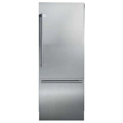Blomberg 30 in. 16.4 cu. ft. Built-In Counter Depth Bottom Freezer Refrigerator with Internal Water Dispenser - Stainless Steel | BRFB1920SS