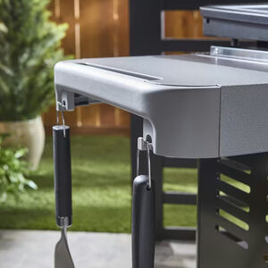 Weber 36 in. Rust-Resistant 4-Burner Liquid Propane Gas Flat Top Griddle with Side Tables & 756 sq. in. Cooking Surface - Black, , hires