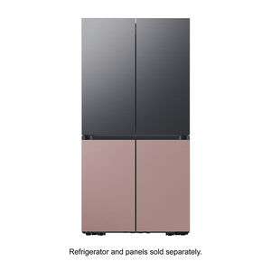 Samsung 4-Door Flex BESPOKE Refrigerator Top Panel - Matte Black Steel, , hires