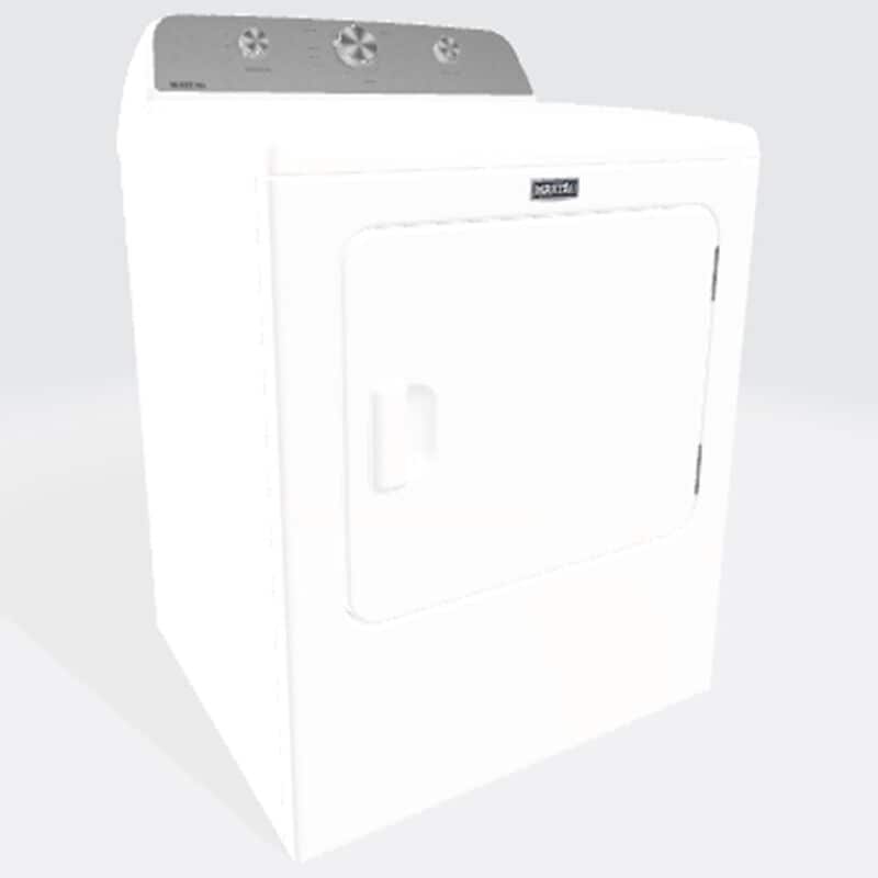 Maytag 29 in. 7.0 cu. ft. Front Loading Gas Dryer with 7 Dryer Programs, 3 Dry Options & Wrinkle Care - White, , hires