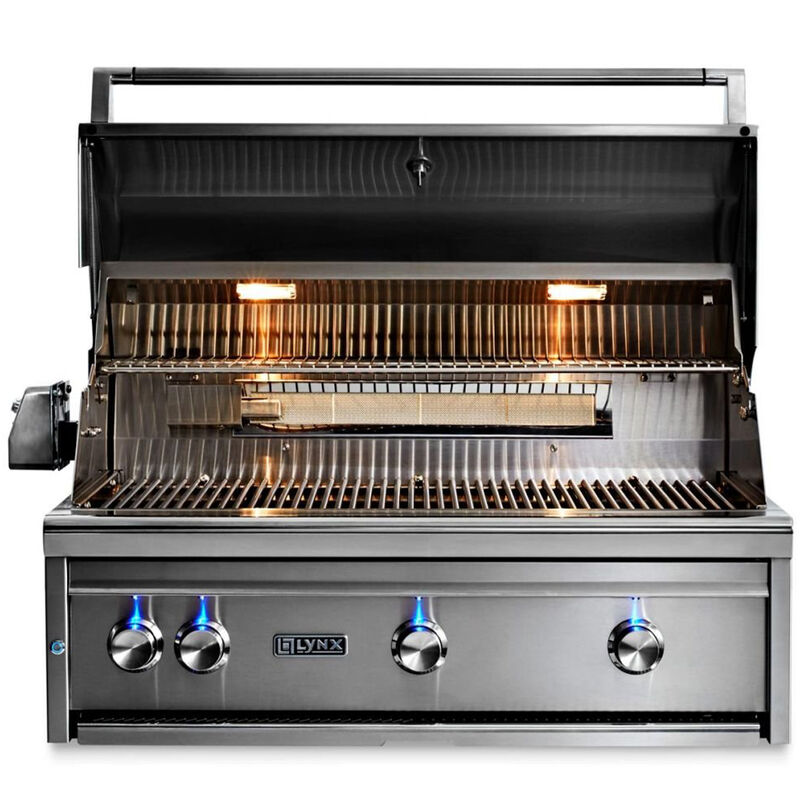 Lynx Professional 36 in. 3-Burner Built-In Liquid Propane Gas Grill with Rotisserie & Smoker Box - Stainless Steel, , hires