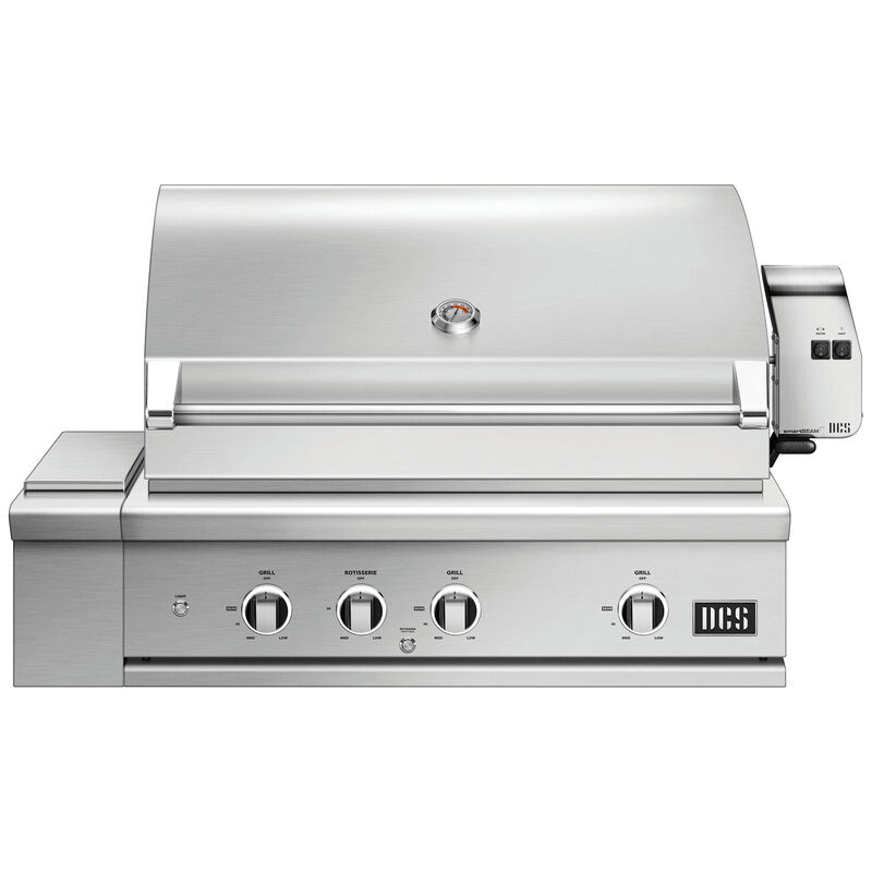 DCS Series 9 36 in. 4-Burner Built-In/Freestanding Natural Gas Grill with Rotisserie, Sear Burner & Smoke Box - Stainless Steel, , hires