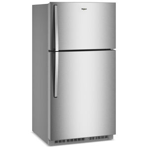 Whirlpool 33 in. 21.3 cu. ft. Garage-Ready Top Freezer Refrigerator - Fingerprint Resistant Stainless Steel, , hires