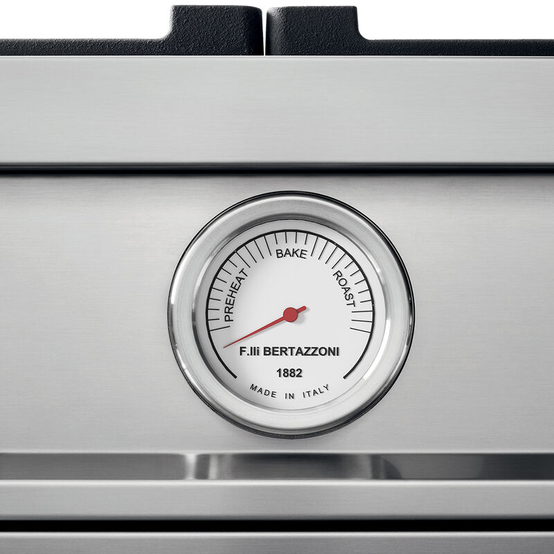 Bertazzoni Master Series 30 in. 4.7 cu. ft. Convection Oven Freestanding Natural Gas Dual Fuel Range with 5 Sealed Burners - Stainless Steel, , hires