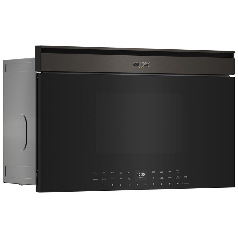 Whirlpool 30 in. 1.1 cu. ft. 1000W Smart Built-In Microwave with Convection & Sensor Cooking - Black Stainless, , hires