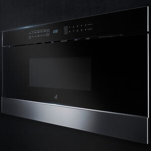 JennAir Noir 30 in. 1.2 cu. ft. 950W Drawer Microwave with Sensor Cooking - Floating Glass Black, , hires