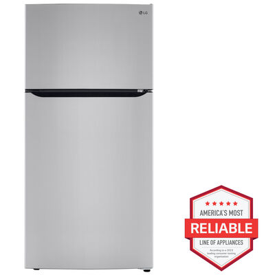LG 33 in. 23.8 cu. ft. Top Freezer Refrigerator with Internal Water Dispenser- Stainless Steel | LRTLS2403S