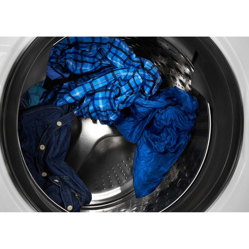 Maytag 27 in. 4.8. cu. ft. Stackable Front Load Washer with Extra Power, 16-Hr Fresh Hold Option, Sanitize & Steam Wash Cycle - White, White, hires