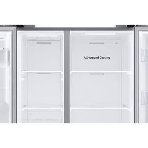 Samsung 36 in. 27.4 cu. ft. Side by Side Refrigerator with Ice & Water Dispenser - Stainless Steel, Stainless Steel, hires