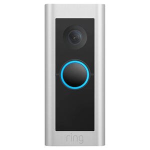 Ring - Wired Doorbell Pro - Satin Nickel, , hires