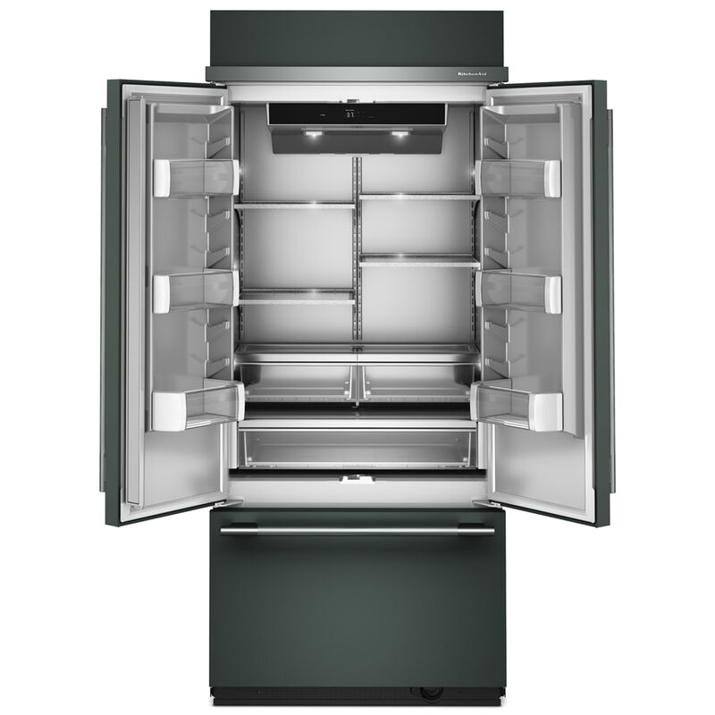KitchenAid 36 in. 20.8 cu. ft. Built-In Counter Depth French Door Refrigerator with Ice Maker - Juniper, Juniper, hires