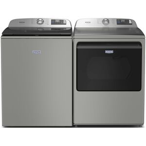 Maytag 27 in. 7.4 cu. ft. Smart Electric Dryer with Pet Pro Option, Sensor Dry, Sanitize & Steam Cycle - Classic Silver, , hires