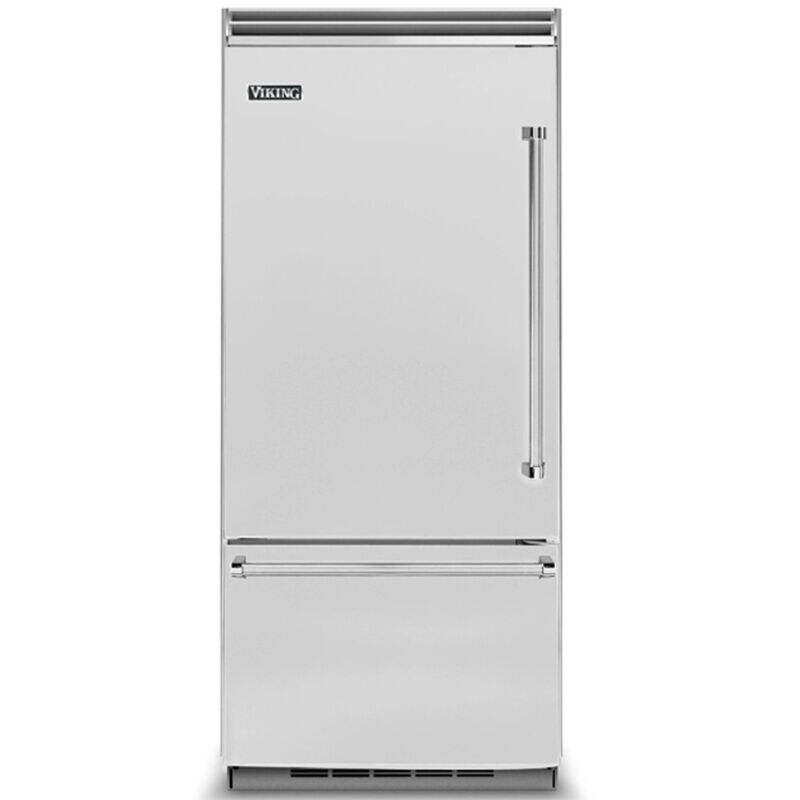 Viking 5 Series 36 in. 20.4 cu. ft. Built-In Counter Depth Bottom Freezer Refrigerator with Ice Maker - Stainless Steel, , hires