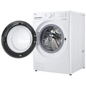 LG 27 in. 4.5 cu. ft. Smart Stackable Front Load Washer with AI Wash - White, , hires