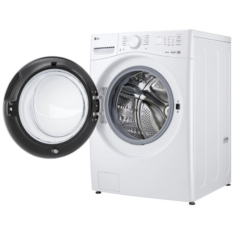 LG 27 in. 4.5 cu. ft. Smart Stackable Front Load Washer with AI Wash - White, , hires