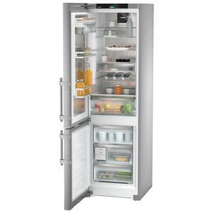 Liebherr Peak 24 in. 12.8 cu. ft. Smart Counter Depth Bottom Freezer Refrigerator Left Hinged - Stainless Steel, , hires