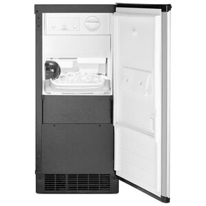 Whirlpool 15 in. Built-In Undercounter Ice Maker with 25 lb. Ice Storage, Auto-Defrost & Digital Control - Stainless Steel, Stainless Steel, hires