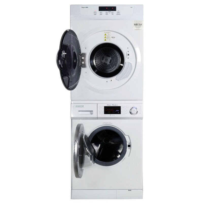 Equator 24 in. Stackable Front Load Washer & Dryer Set with 1.6 cu. ft