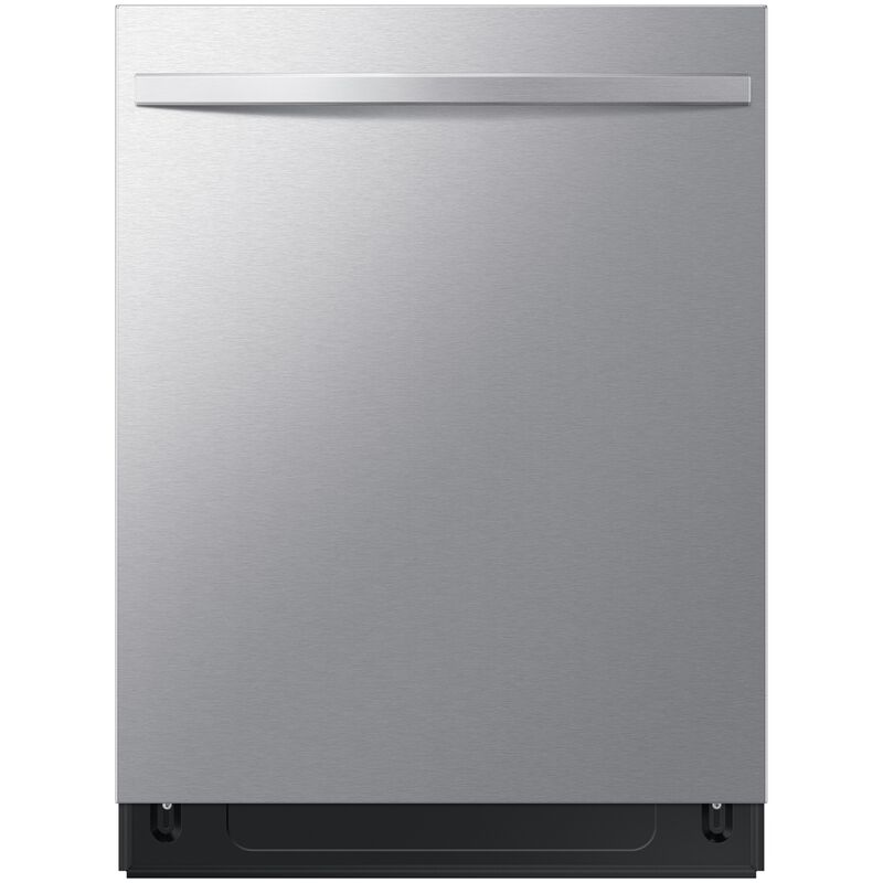 Samsung 24 in. Top Control Flush-Mount Dishwasher with 48 dBA Sound Level, 3rd-Rack & AutoRelease Door Drying - Fingerprint Resistant Stainless Steel, , hires