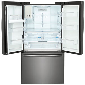 Frigidaire Gallery 36 in. 27.8 cu. ft. French Door Refrigerator with Ice & Water Dispenser - Smudge-Proof Black Stainless Steel, Smudge-Proof Black SS, hires