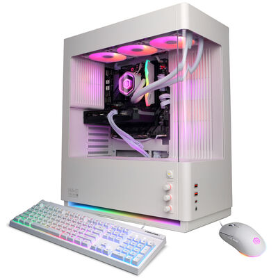 CyberPowerPC Gamer Supreme Desktop with AMD Ryzen 7 9850X3D, 4.7 GHz, 8-Core CPU, NVIDIA GeForce RTX 5060 Ti, 16GB VRAM GPU, 32 GB RAM, 1 TB SSD & Windows 11 Home - White | SLCAI10400G