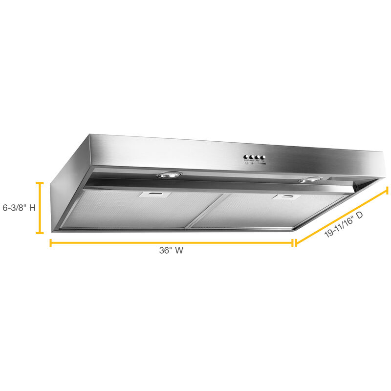 Whirlpool Range Hood WVU37UC6FS, , hires