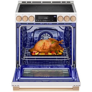 LG Studio 30 in. 6.3 cu. ft. Smart Air Fry True European Convection Slide-In Electric Range with Radiant Burners - Essence White, , hires