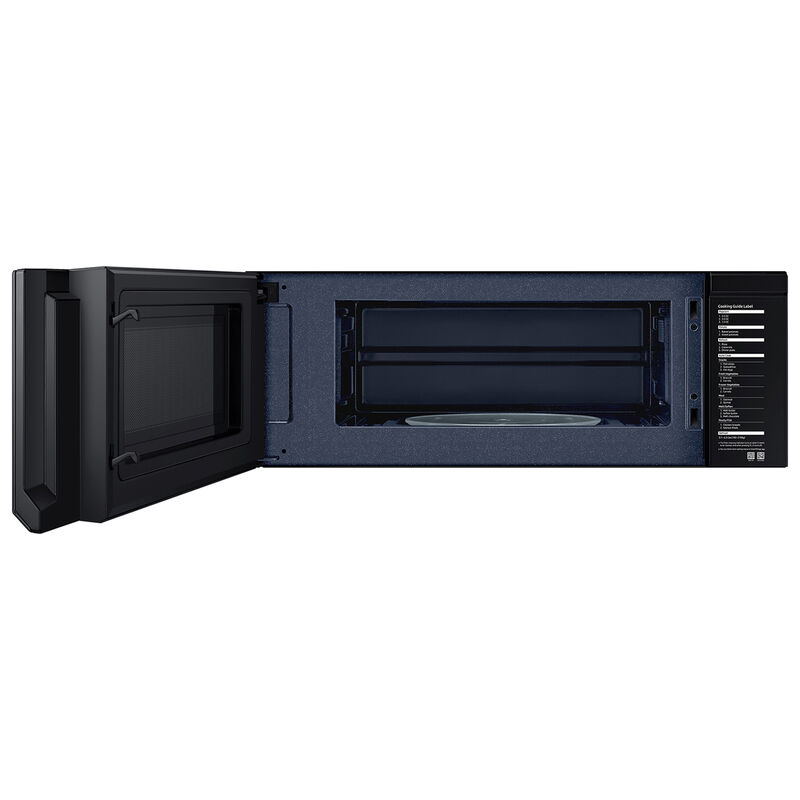 Samsung 30 in. 1.1 cu. ft. 1100W Low Profile Smart Over-the-Range Microwave with 400 CFM - Matte Black Steel, , hires