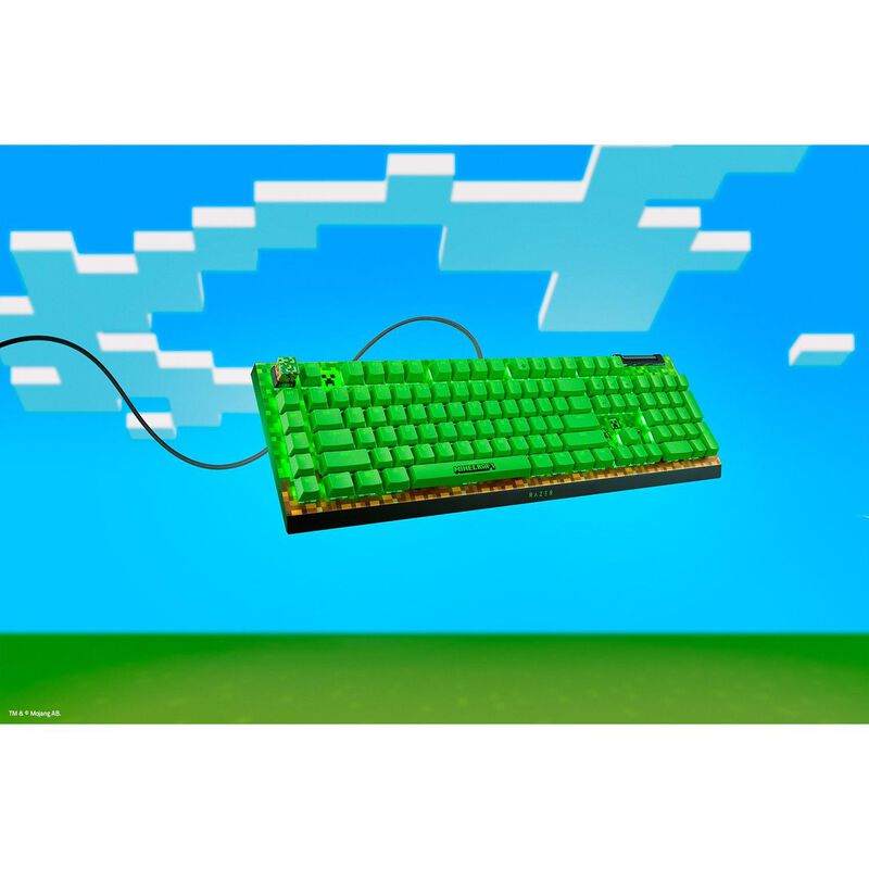 Razer BlackWidow V4 X - Mechanical Gaming Keyboard (Green Switch) Minecraft Edition, , hires