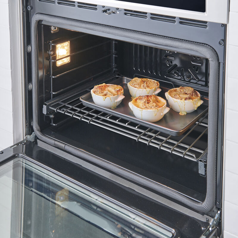 Monogram Statement Series 30 in. 5 cu. ft. Smart Speed Electric Single Wall Oven with True European Convection - Stainless Steel, , hires