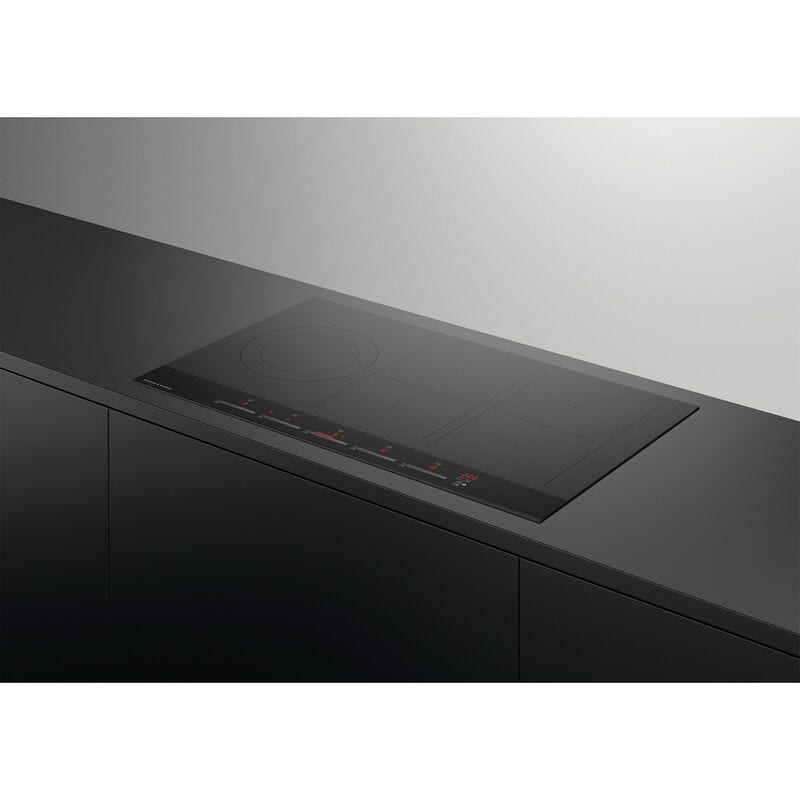Fisher & Paykel Series 7 36 in. 5-Burner Induction Cooktop with Simmer Burner & Power Burner - Black Glass, , hires