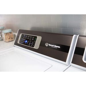 Speed Queen DR7 27 in. 7.0 cu. ft. Electric Dryer with Pet Plus Cycle, Sensor Dry, Sanitize & Steam Cycle - White, White, hires