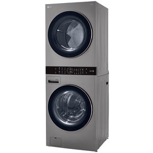 LG 27 in. WashTower with 4.5 cu. ft. Washer with 6 Wash Programs & 7.4 cu. ft. Gas Dryer with 6 Dryer Programs, Sensor Dry & Wrinkle Care - Graphite Steel, Graphite Steel, hires