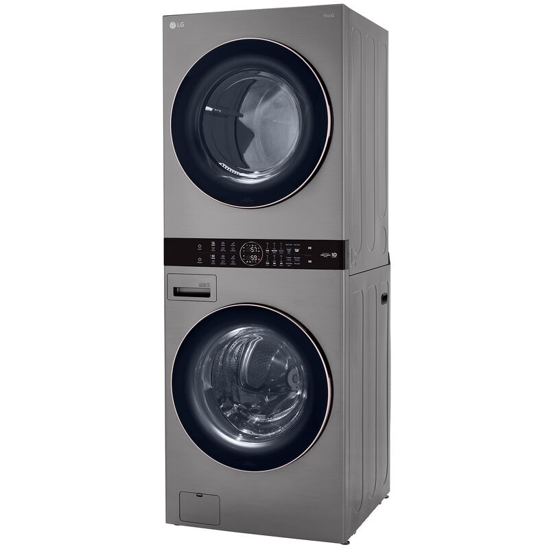 LG 27 in. WashTower with 4.5 cu. ft. Washer with 6 Wash Programs & 7.4 cu. ft. Gas Dryer with 6 Dryer Programs, Sensor Dry & Wrinkle Care - Graphite Steel, Graphite Steel, hires