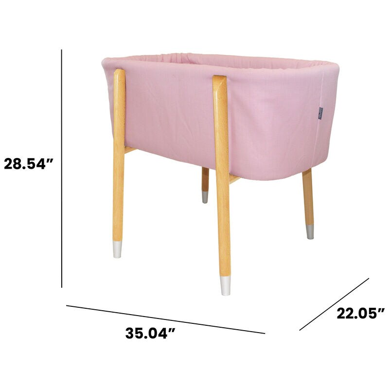 TruBliss Sova Bassinet - Pink, Pink, hires