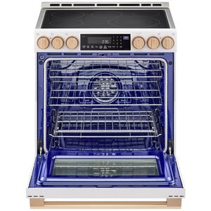 LG Studio 30 in. 6.3 cu. ft. Smart Air Fry True European Convection Slide-In Electric Range with Radiant Burners - Essence White, , hires