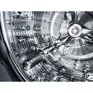 LG 27 in. WashTower with 4.5 cu. ft. Washer with 10 Wash Programs & 7.4 cu. ft. Electric Dryer with 9 Dryer Programs, Sensor Dry & Wrinkle Care - Black Steel, Black Steel, hires