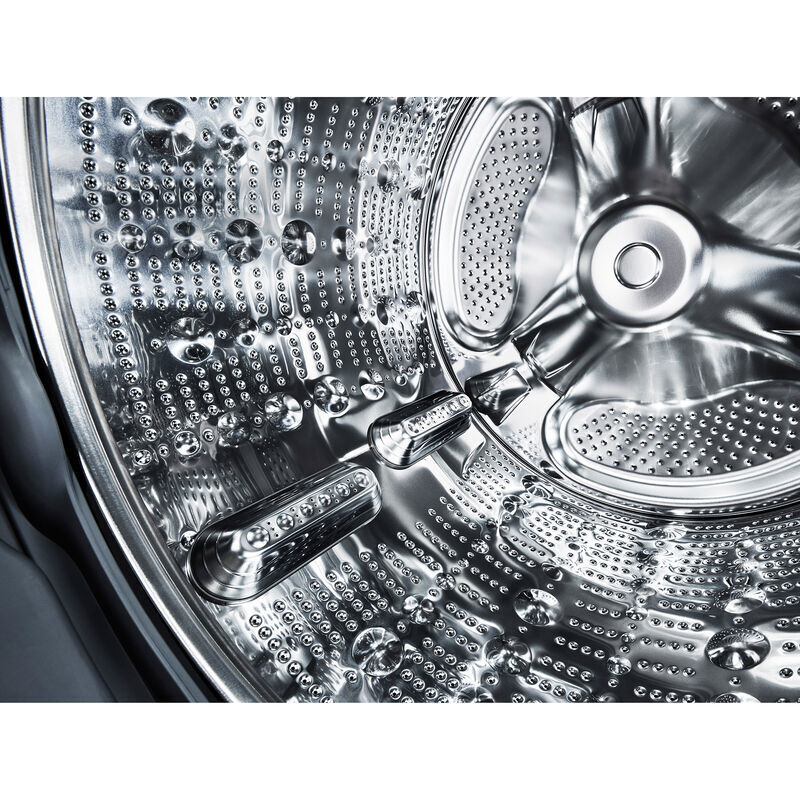 LG 27 in. WashTower with 4.5 cu. ft. Washer with 10 Wash Programs & 7.4 cu. ft. Electric Dryer with 9 Dryer Programs, Sensor Dry & Wrinkle Care - Black Steel, Black Steel, hires