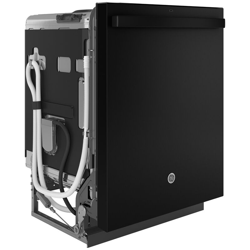 GE 24 in. Top Control Flush-Mount Dishwasher with 45 dBa Sound Level, 3rd-Rack & Dry Boost - Black, Black, hires