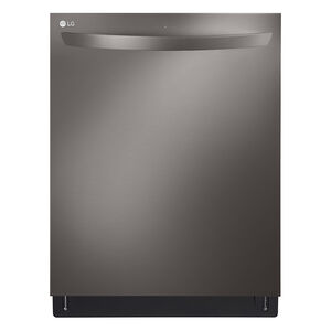 LG 24 in. Smart Built-In Dishwasher with Top Control, 46 dBA Sound Level, 15 Place Settings & 9 Wash Cycles - Black Stainless Steel, Black Stainless Steel, hires