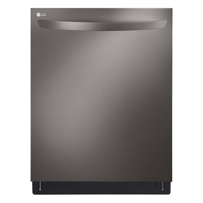 LG 24 in. Smart Built-In Dishwasher with Top Control, 46 dBA Sound Level, 15 Place Settings & 9 Wash Cycles - Black Stainless Steel | LDTS5552D
