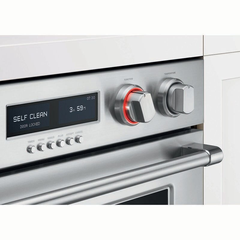 Fisher Paykel Pro Series 7 30 in. 8.2 cu. ft. Top Control Electric Double Wall Oven with True European Convection - Stainless Steel, , hires