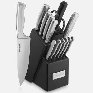 Cuisinart Stainless Steel Hollow Handle Knife Block Set (15 Piece), , hires