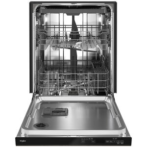 Whirlpool 24 in. Built-In Dishwasher with Top Control, 47 dBA Sound Level, 13 Place Settings, 5 Wash Cycles & Sanitize Cycle - Fingerprint Resistant Stainless, , hires