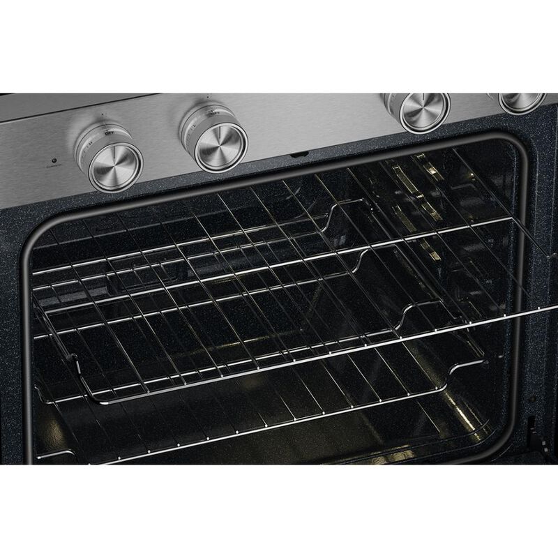 KitchenAid 30 in. 5.3 cu. ft. Smart Air-Fry True European Convection Electric Range with Radiant Burners - Fingerprint Resistant Stainless Steel, , hires