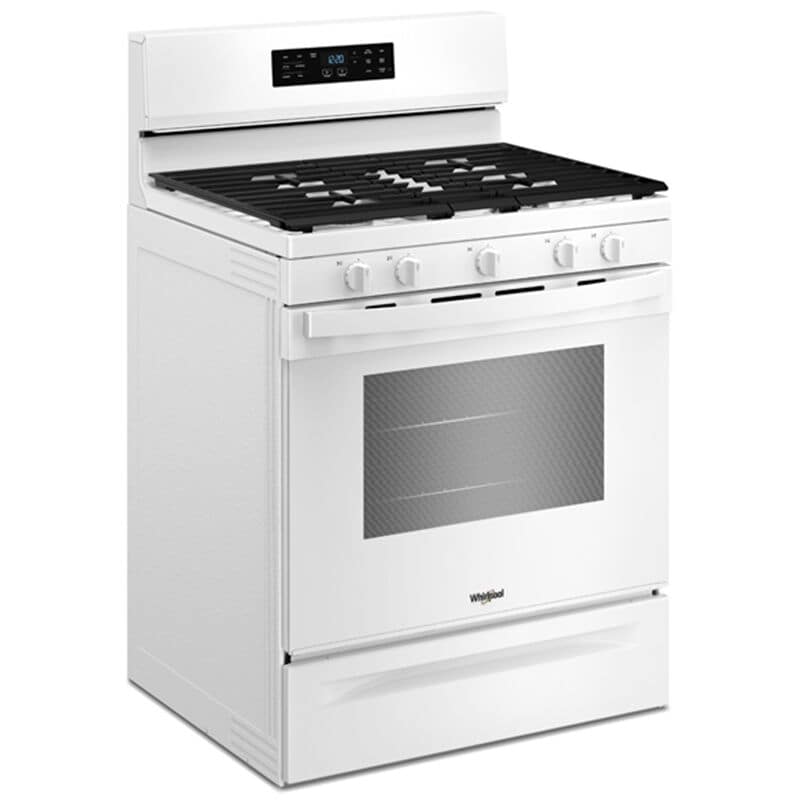 Whirlpool 30 in. 5.0 cu. ft. Air-Fry Standard Convection Gas Range with 5 Sealed Burners - White, , hires