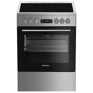Blomberg 24 in. 2.5 cu. ft. True European Convection Electric Range with Smoothtop Burners - Stainless Steel, , hires