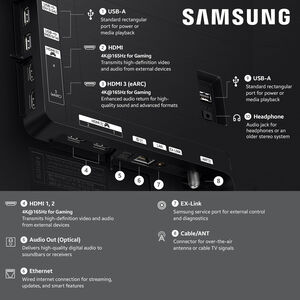 Samsung - 48" Class S90H Series OLED 4K UHD Smart Tizen TV, , hires